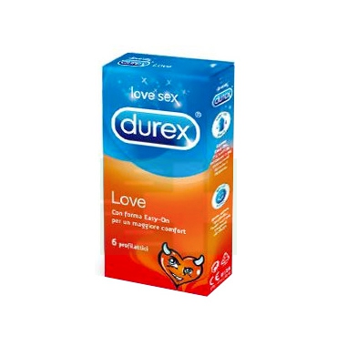 Durex Linea Classica Love Easy On Condoms Confezione con 6 Profilattici