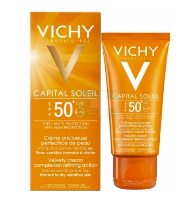 Vichy Linea Ideal Soleil SPF50+ Crema Vellutata Perfezionatrice di Pelle 50 ml